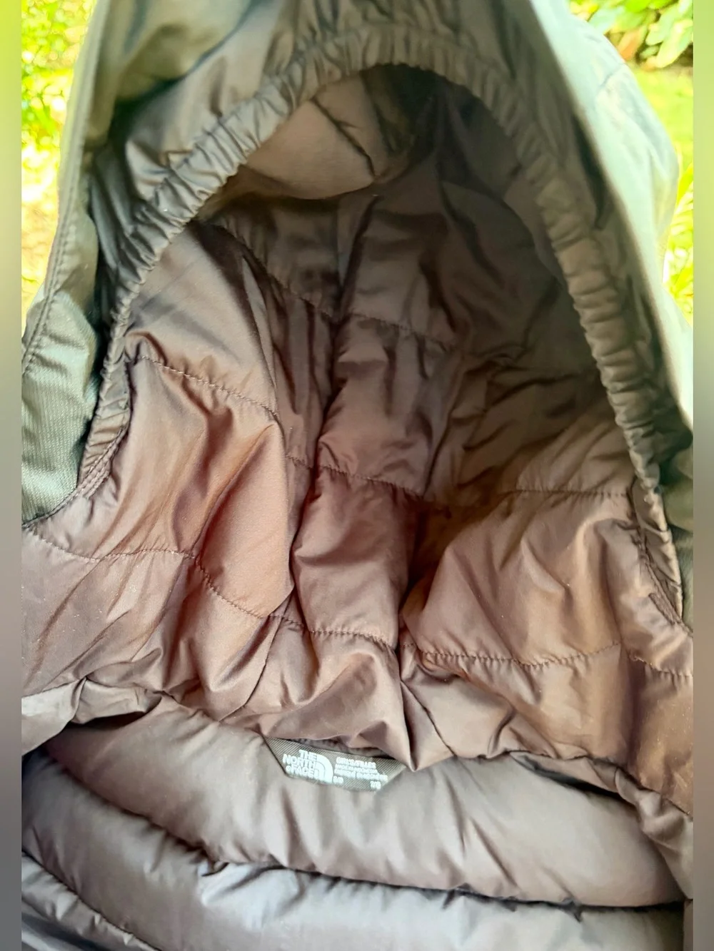 NWT THE NORTH FACE KIDS 7/8 Black Down Insulated Hooded Snow Jacket w/Elastic